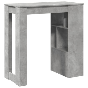 Tavolo Bar con Rastrelliera Grigio 102x50x103,5 cm Multistrato 854358