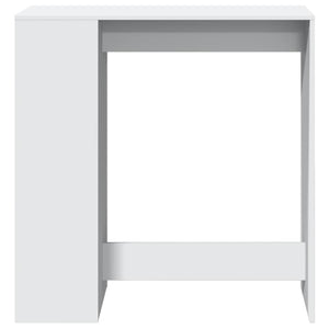 Tavolo Bar con Rastrelliera Bianco 101x40x103,5 cm Multistrato 854364