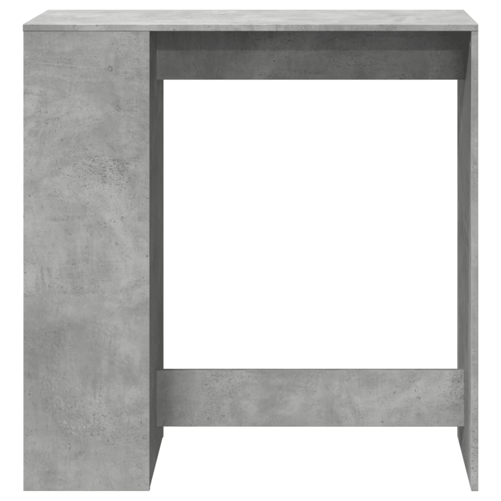 Tavolo Bar con Rastrelliera Grigio 101x40x103,5 cm Multistrato 854367