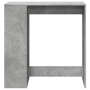 Tavolo Bar con Rastrelliera Grigio 101x40x103,5 cm Multistrato 854367