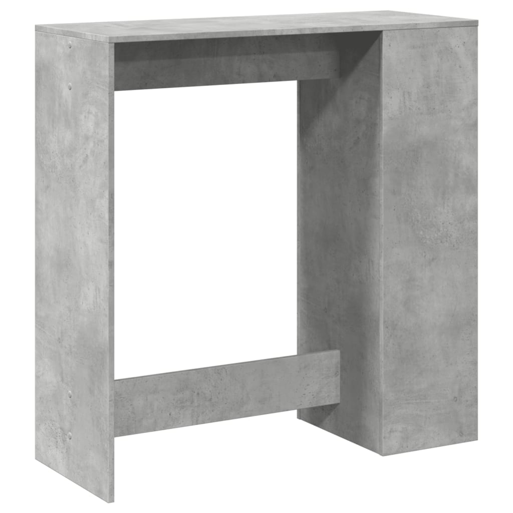 Tavolo Bar con Rastrelliera Grigio 101x40x103,5 cm Multistrato 854367