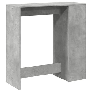 Tavolo Bar con Rastrelliera Grigio 101x40x103,5 cm Multistrato 854367