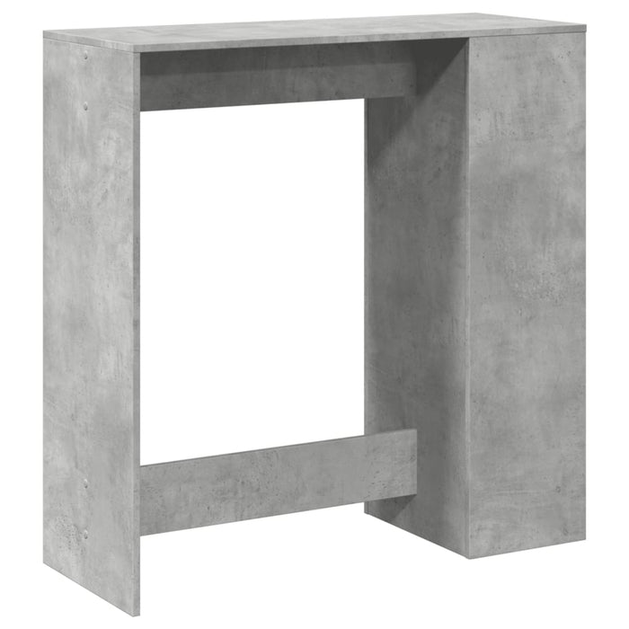 Tavolo Bar con Rastrelliera Grigio 101x40x103,5 cm Multistrato 854367