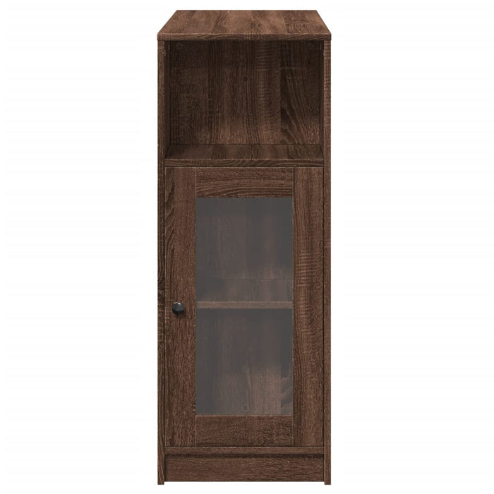 Tavolo Bar con Rastrelliera Marrone 101x40x103,5 cm Multistrato