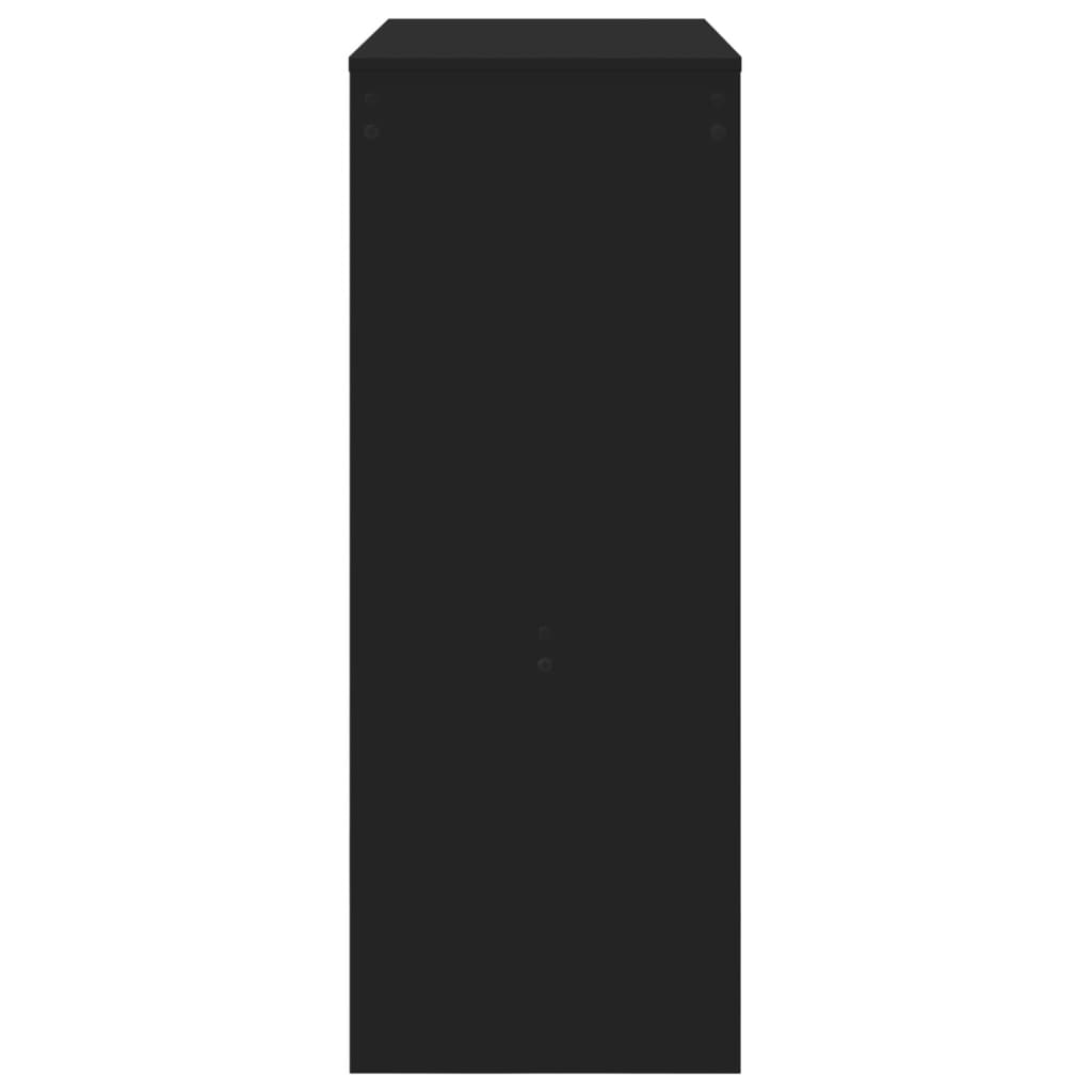 Tavolo Bar con Rastrelliera Nero 90x40x103,5 cm Multistrato 854374