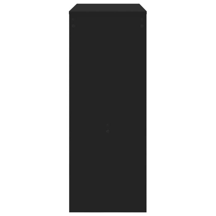 Tavolo Bar con Rastrelliera Nero 90x40x103,5 cm Multistrato 854374