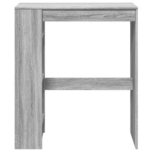 Tavolo Bar con Rastrelliera Grigio 90x40x103,5 cm Multistrato 854378