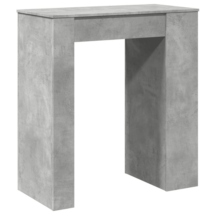 Tavolo Bar con Rastrelliera Grigio 95x47x103,5 cm Multistrato 854385