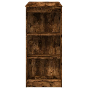 Tavolo Bar con Rastrelliera Rovere 95x47x103,5 cm Multistrato 854386