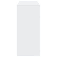 Tavolo Bar con Ripiano Bianco 124x46x103,5 cm in Truciolato 854391