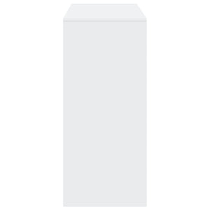 Tavolo Bar con Ripiano Bianco 124x46x103,5 cm in Truciolato 854391