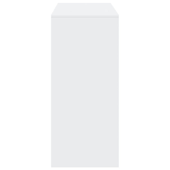 Tavolo Bar con Ripiano Bianco 124x46x103,5 cm in Truciolato 854391