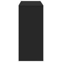 Tavolo Bar con Ripiano Nero 124x46x103,5 cm Legno Multistrato 854392