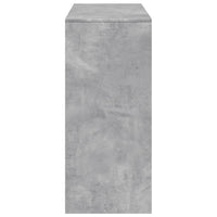 Tavolo Bar Ripiano Grigio Cemento 124x46x103,5 cm Multistrato 854394