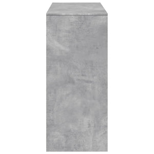 Tavolo Bar Ripiano Grigio Cemento 124x46x103,5 cm Multistrato 854394
