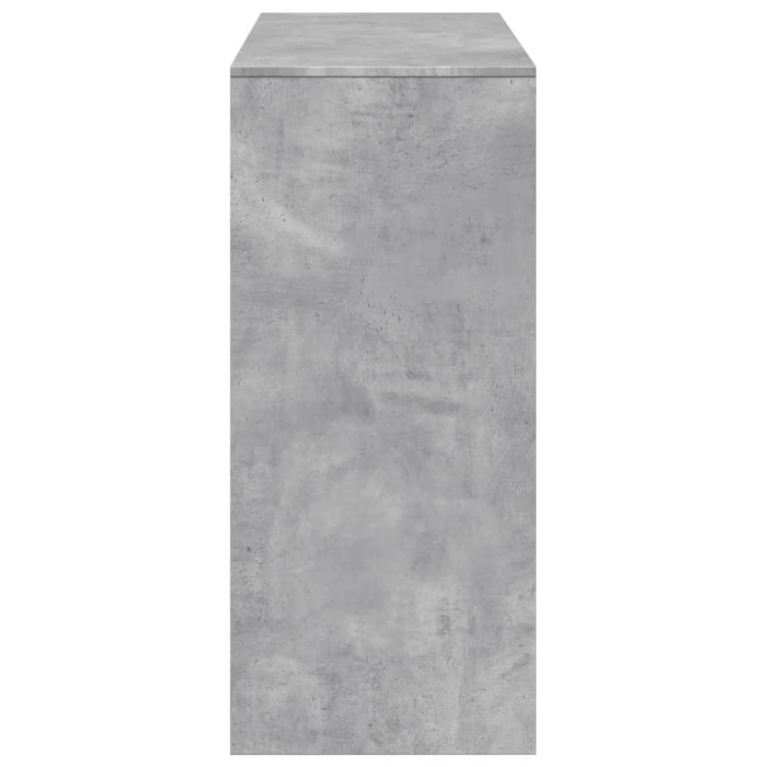 Tavolo Bar Ripiano Grigio Cemento 124x46x103,5 cm Multistrato 854394