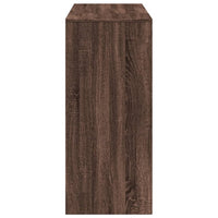 vidaXL Tavolo Bar Ripiano Rovere Marrone 124x46x103,5 cm Multistrato