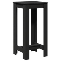 Tavolo da Bar Nero 51x50x103,5 cm in Legno Multistrato 854401