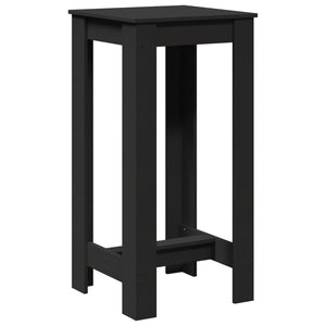 Tavolo da Bar Nero 51x50x103,5 cm in Legno Multistrato 854401