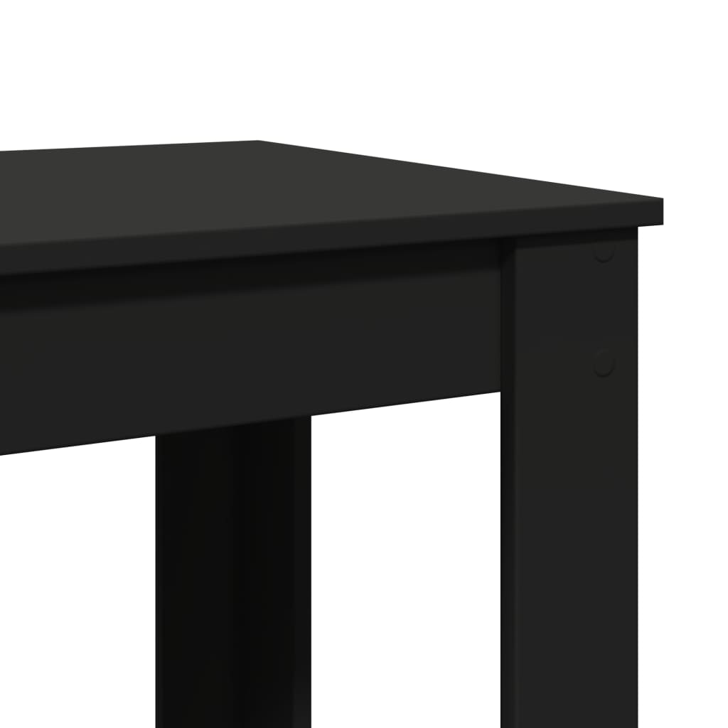 Tavolo da Bar Nero 51x50x103,5 cm in Legno Multistrato 854401
