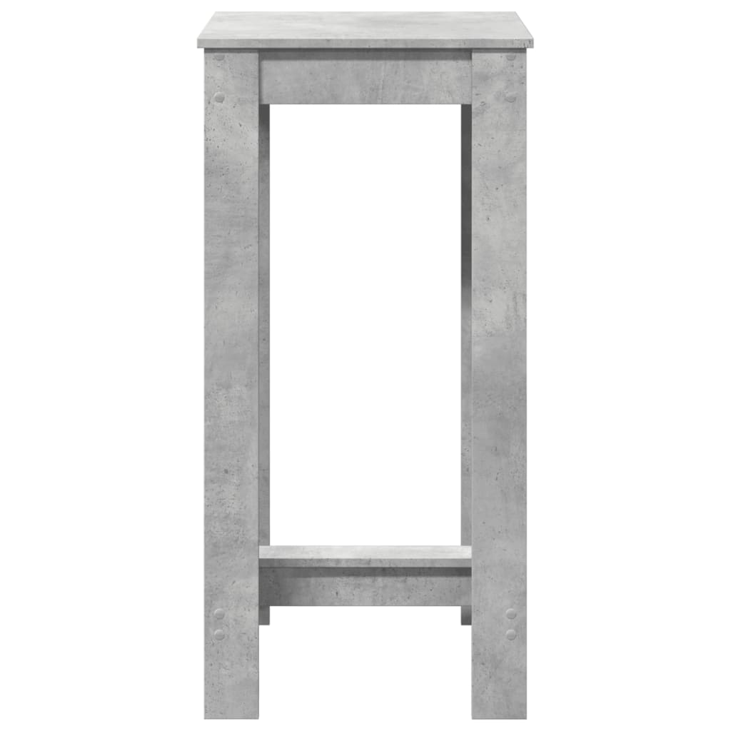 Tavolo da Bar Grigio Cemento 51x50x103,5cm in Legno Multistrato 854403