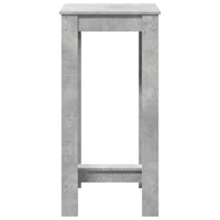 Tavolo da Bar Grigio Cemento 51x50x103,5cm in Legno Multistrato 854403