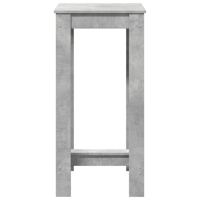 Tavolo da Bar Grigio Cemento 51x50x103,5cm in Legno Multistrato 854403