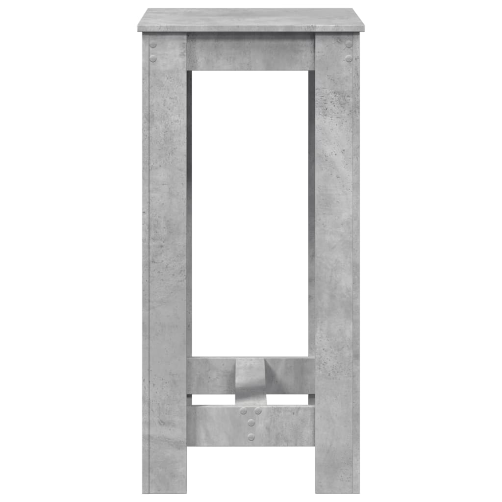 Tavolo da Bar Grigio Cemento 51x50x103,5cm in Legno Multistrato 854403