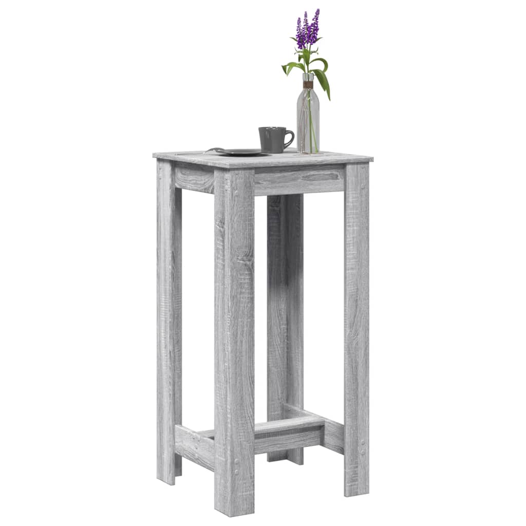 vidaXL Tavolo da Bar Grigio Sonoma 51x50x103,5 cm in Legno Multistrato