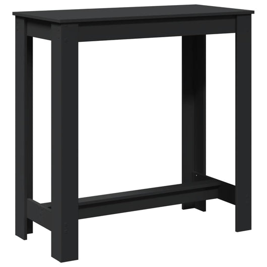 vidaXL Tavolo da Bar Nero 102x50x103,5 cm in Legno Multistrato