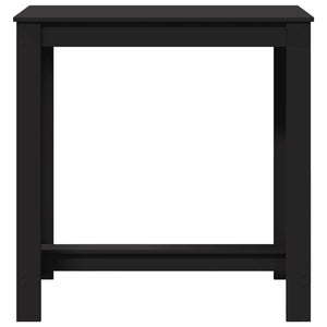 Tavolo da Bar Nero 102x50x103,5 cm in Legno Multistrato 854410