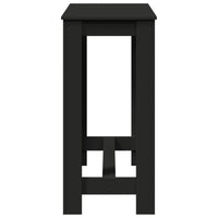 Tavolo da Bar Nero 102x50x103,5 cm in Legno Multistrato 854410