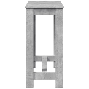 Tavolo da Bar Grigio Cemento 102x50x103,5 cm Legno Multistrato 854412
