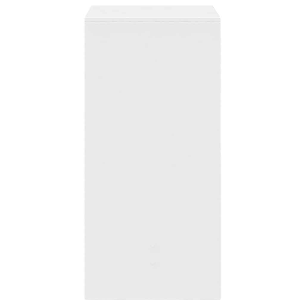 vidaXL Tavolo da Bar Bianco 51x50x103,5 cm in Truciolato