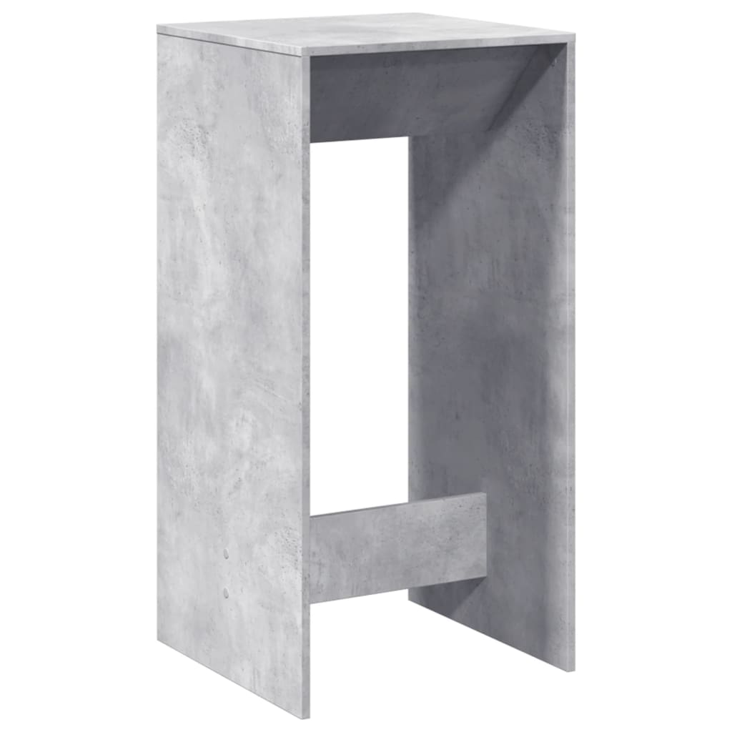 Tavolo da Bar Grigio Cemento 51x50x103,5cm in Legno Multistrato 854421