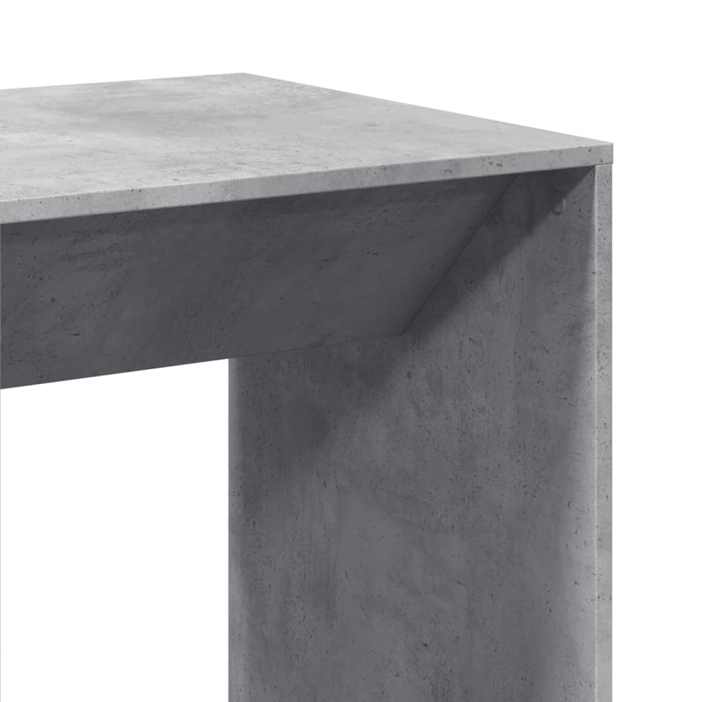 Tavolo da Bar Grigio Cemento 51x50x103,5cm in Legno Multistrato 854421