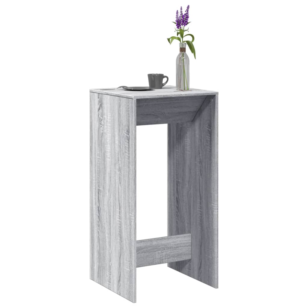 Tavolo da Bar Grigio Sonoma 51x50x103,5 cm in Legno Multistrato 854423