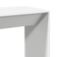 Tavolo da Bar Bianco 102x50x103,5 cm in Legno Multistrato 854427
