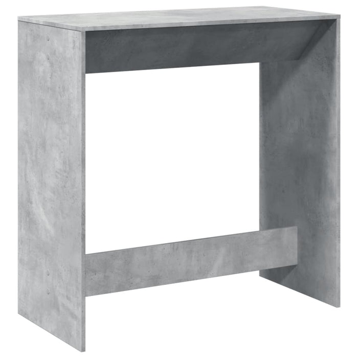 vidaXL Tavolo da Bar Grigio Cemento 102x50x103,5 cm Legno Multistrato