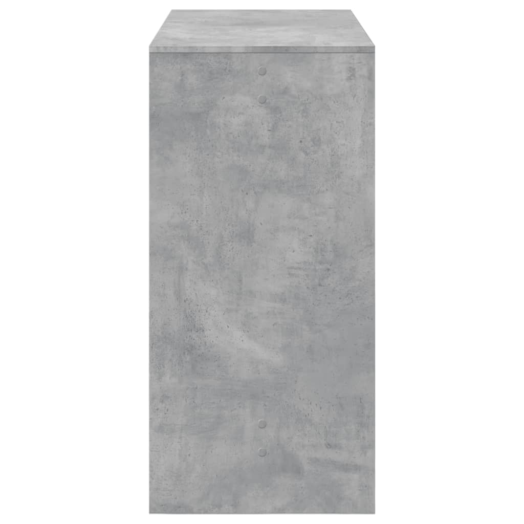 Tavolo da Bar Grigio Cemento 102x50x103,5 cm Legno Multistrato 854430