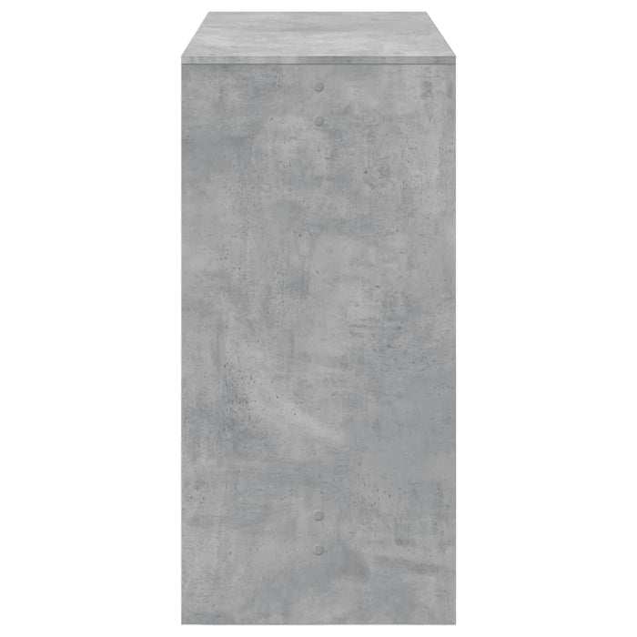 Tavolo da Bar Grigio Cemento 102x50x103,5 cm Legno Multistrato 854430