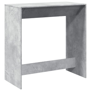 vidaXL Tavolo da Bar Grigio Cemento 102x50x103,5 cm Legno Multistrato