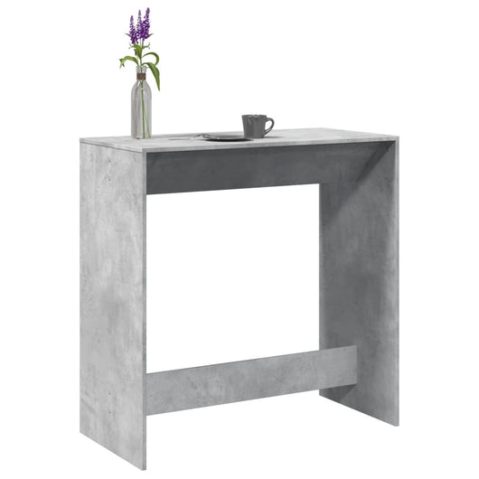 Tavolo da Bar Grigio Cemento 102x50x103,5 cm Legno Multistrato 854430