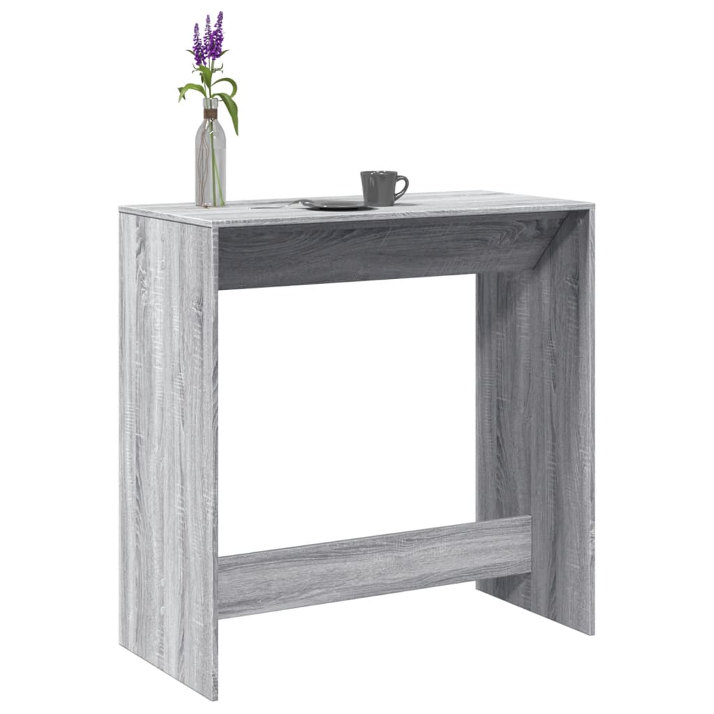 Tavolo da Bar Grigio Sonoma 102x50x103,5cm in Legno Multistrato 854432