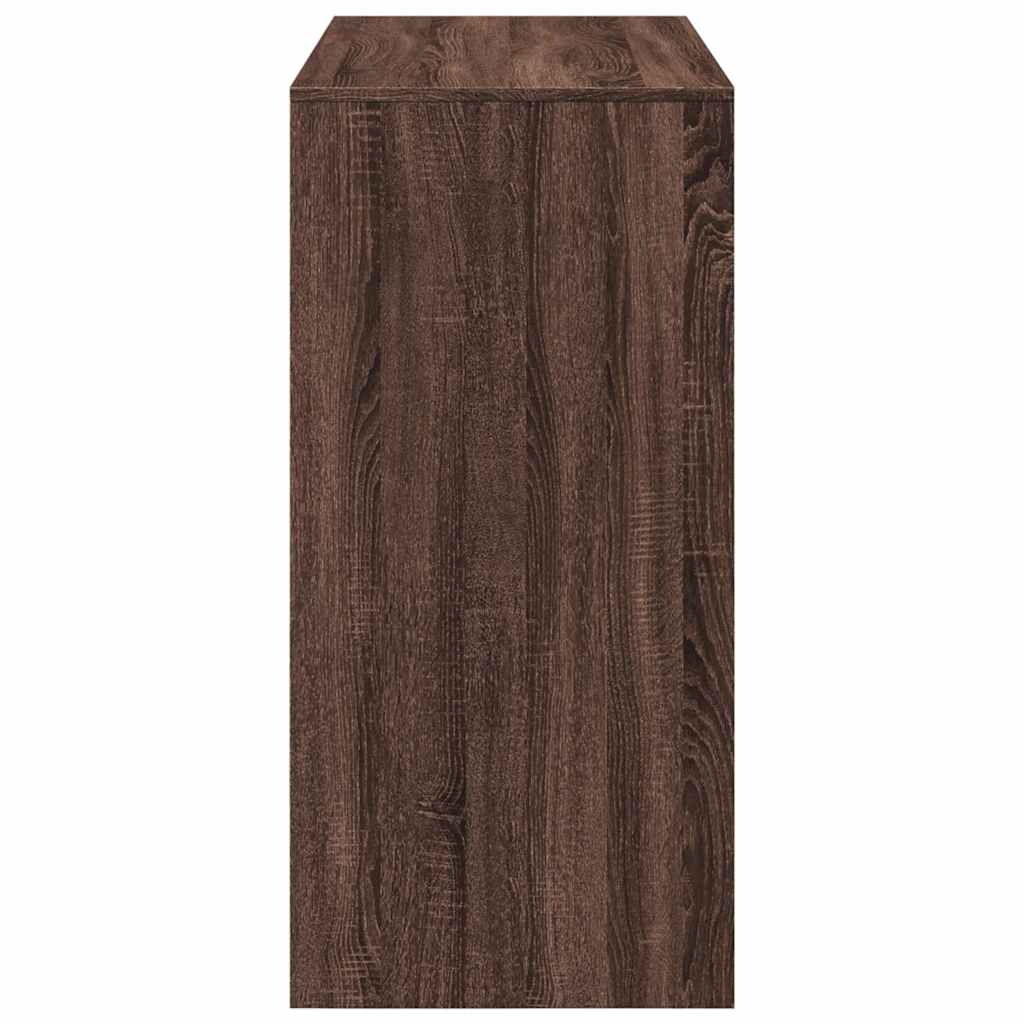 Tavolo da Bar Rovere Marrone 102x50x103,5 cm Legno Multistrato 854433