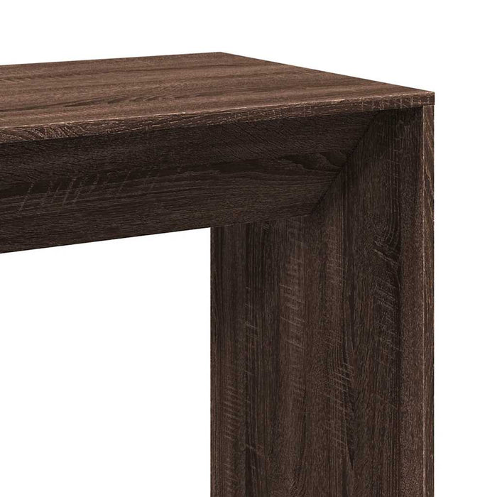 Tavolo da Bar Rovere Marrone 102x50x103,5 cm Legno Multistrato 854433