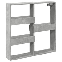 Armadietto a Muro Grigio Cemento 80x15x80 cm Legno Multistrato 854547