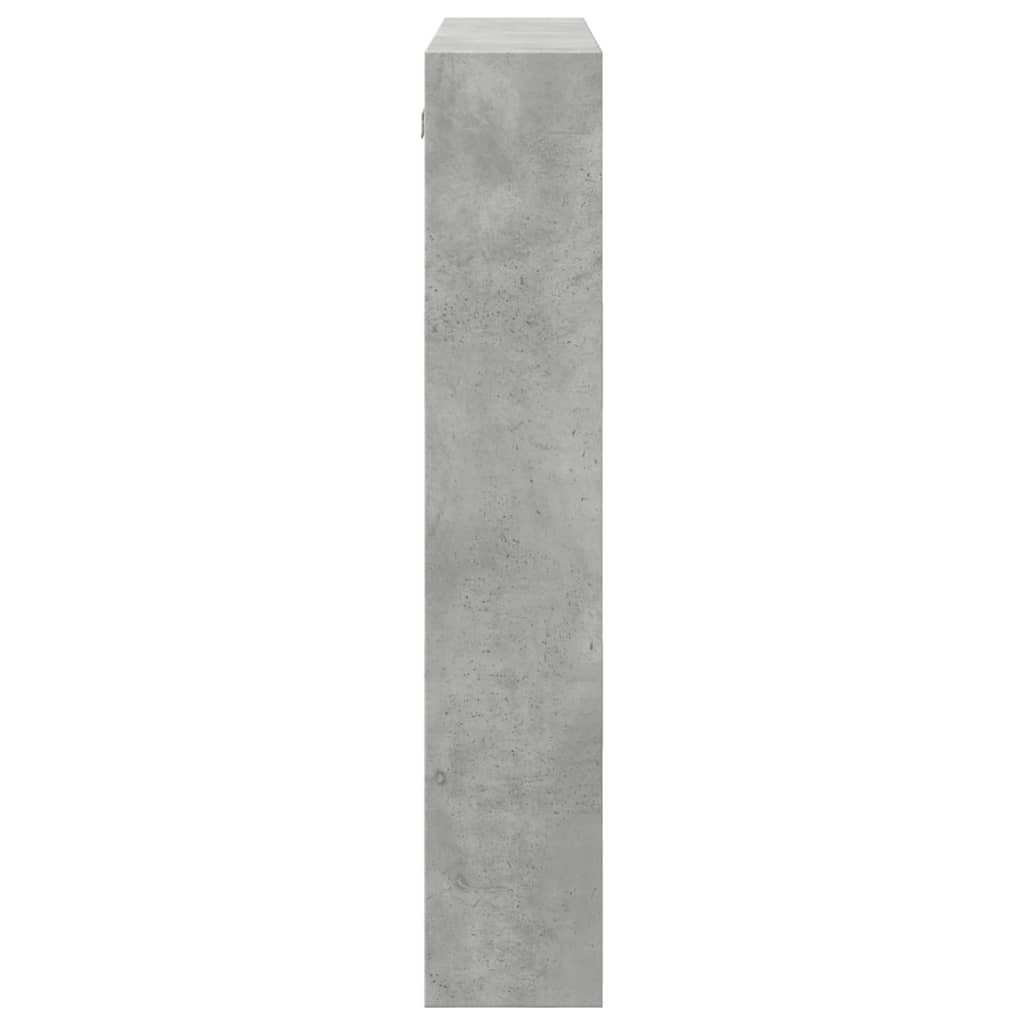 Armadietto a Muro Grigio Cemento 80x15x80 cm Legno Multistrato 854547