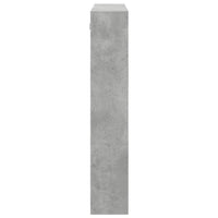 Armadietto a Muro Grigio Cemento 80x15x80 cm Legno Multistrato 854547