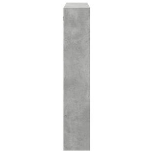 Armadietto a Muro Grigio Cemento 80x15x80 cm Legno Multistrato 854547